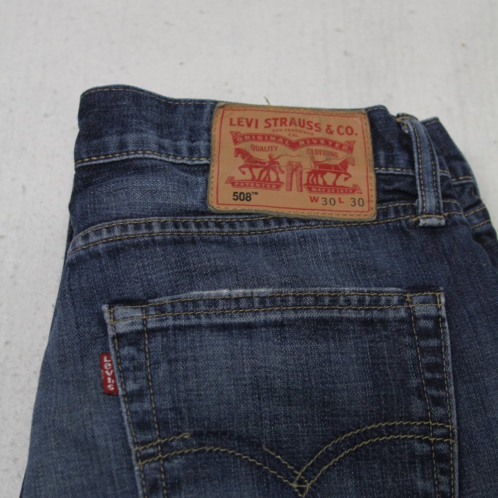 Levis 508 Mens 30X30 Med Wash Blue Regular Fit